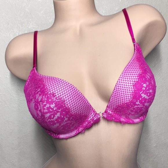 32D Victoria's Secret Sexy Push Up Bra Lace Pink